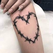 Barbed Wire Heart Tattoo Tattoo Ideas And Inspiration Tattoos For Guys Emo Tattoos Tiny Tattoos