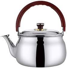 Stainless Steel Tea Kettle For Stove Top Fast Heat Conduction Large Diameter Outlet Teapot Size 1 8 In 2021 Stainless Steel Kettle Stainless Steel Stove Tea Kettle