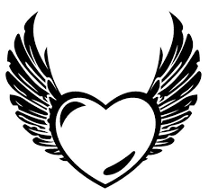 There are tons of great resources for free printable color pages online. Heart With Wings Coloring Page Coloring Library