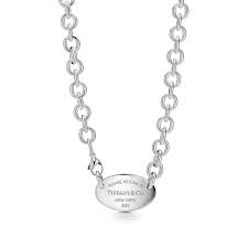 4.7 out of 5 stars. Return To Tiffany Oval Tag Necklace In Sterling Silver 15 5 Tiffany Co