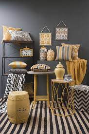 Global Traveller Mustard Range Combine Mustard Yellow Off White And Charcoal Furnishings Grey And Yellow Living Room Mustard Living Rooms Yellow Living Room