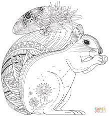 Squirrel Zentangle Animal Coloring Pages Super Coloring Pages Coloring Pages