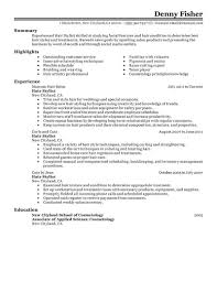 best hair stylist resume example