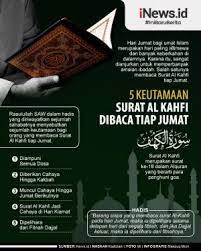 Kedua, membaca surah al kahfi pada hari jumaat akan memperoleh pengampunan dosa diantara dua jumat. 5 Keutamaan Surat Al Kahfi Dibaca Tiap Jumat Dijaga Dari Fitnah Dajjal Hingga Diampuni Dosa