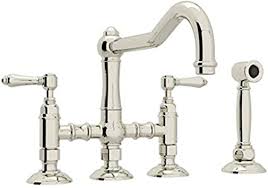Before installation it faucet kitchen, you must consider. Rohl A1458lmwspn 2 Kitchen Faucets Polished Nickel Touch On Kitchen Sink Faucets Amazon Com