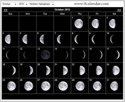 Der kalender zeigt daten von oktober 2020 bis dezember 2021 an. Moon Phase For October 2015 Mondphasenkalender Mondphasen Kalender 2015