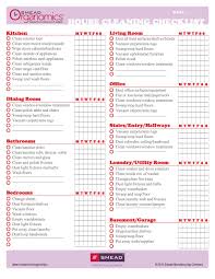 40 Printable House Cleaning Checklist Templates Á… Templatelab