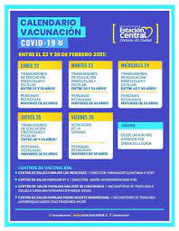 Maybe you would like to learn more about one of these? Estacioncentral Twitterren Nuevo Calendario De Vacunacion Covid 19 Entre El 22 Y 26 De Febrero 2021