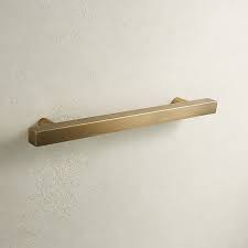 6 Antique Brass Square Handle Reviews Cb2 In 2020 Brass Kitchen Hardware Antique Brass Hardware Brass Cabinet Hardware