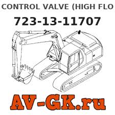 CONTROL VALVE (HIGH FLOW) 723-13-11707 - KOMATSU Part catalog