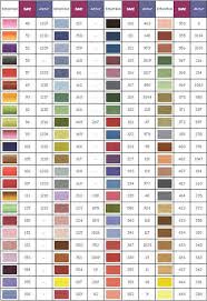77 Thorough Anchor Cross Stitch Threads Colour Chart