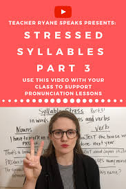 Stressed Syllables Part 3 Nouns And Verbs Nouns Esl Teaching Resources