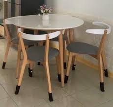 No scratch, no stain, we a chat to buy Round Dining Table Muji Style Home Furniture Furniture On Carousell