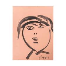 Peter Samberger Large German Street Scene Oil Painting