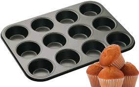 Trim and wash the rhubarb and cut it into 2.5 chunks. Non Stick 12 Cup Cake Deep Bun Muffin Pie Yorkshire Pudding Baking Tray Tin Pan Amazon Co Uk Home Kitchen