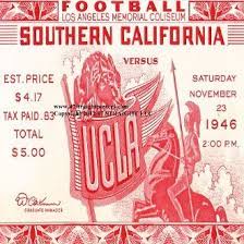 Vintage Ucla Usc Football Game Ticket Usc Football Football Ticket Gifts For Football Fans