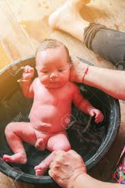 There's no specific treatment for the rash of roseola, which fades on its own in a short time. Newborn Child Boy Having His Bath In Mothers Stock Photo Picture And Royalty Free Image Image 92368863