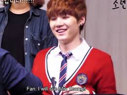 Yoongi stays after club activities one day, wanting to finish this thing that he put together. Bts Suga S Legendary Fangirl Once Threatened To Sue Him Find Out Why