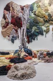 Deadstock Rug Materials Transformed Into An Immersive Coral Garden By Vanessa Barragao Colossal Textile Artists Textile Art Textile Sculpture