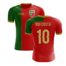 Il fait ses débuts professionnels en 2007 au sein de l'équipe portugaise benfica. 2020 2021 Portugal Flagge Home Concept Fussball Shirt Rui Costa 10 Fruugo De