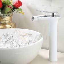 Whether you are decorating a brand new home or apartment, or just freshening up the basics, amazon.com's home & kitchen store has everything you need at everyday low prices and free shipping on qualified items. Brass Tall Vessel Sink Faucet Luxury White Black Gold Waterfall Single Handle Modern