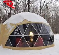 [Hot Item] Customized Luxury Outdoor Half Sphere Circular Dome Tent Circle Camping House for Safari Resort