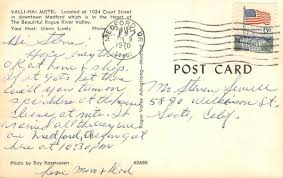 VALLI-HAI MOTEL Medford, Oregon Roadside 1970 Chrome Vintage Postcard