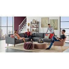Kardiel Mid Century Burnham 109 Fabric Sectional Width 109 5 X Depth 35 5 X Height 32 3 Overstock 29119086 Get them before they are safe trading home furniture on leading b2b platform.