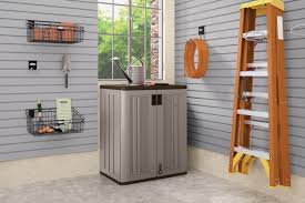 Shop for resin outdoor cabinet online at target. Suncast 36 Resin Garage Storage Cabinet Locker Gray Walmart Com Walmart Com