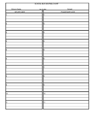 Bus Seating Arrangement Template Form Fill Out And Sign
