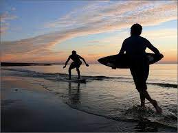 Last Moments Of A Beach Day In This Moment Skimboard Beach