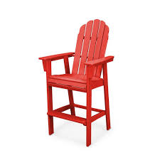 Vineyard Curveback Adirondack Bar Chair In 2020 Patio Bar Stools Bar Chairs Polywood