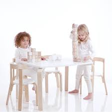 Free plans to build this easy kids table and chair set for about $35. Contemporary Jensen Kids Table 4 Chairs Set For Children By Hipkids Hip Kids