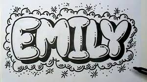 Maybe you would like to learn more about one of these? How To Graffiti Letters Write Emily In Bubble Letters Mat Youtube