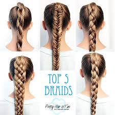 How To Braid For Beginners Top Five Braids Pretty Hair Is Fun Pretty Hairstyles Braided Hairstyles Easy Unique Braided Hairstyles