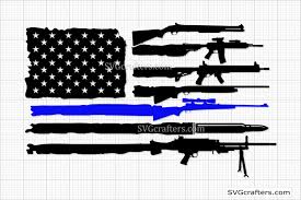 Download American Guns Flag Svg Police Svg Back The Blue Svg 552178 Cut Files Design Bundles