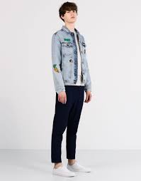 Patch Denim Jacket Jackets Blazers Man Pull Bear Turkey Mens Blazer Jacket Denim Jacket Patches Great Mens Fashion