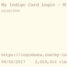 Indigo pre approved invitation number. Indigo Credit Card Login