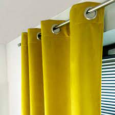 La technologie de fusion triple aide à réduire le bruit et la consommation d'énergie. Rideau Occultant Thermique Bristol Jaune L 140 X H 260 Cm Leroy Merlin