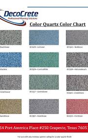 color charts decocrete inc