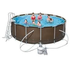 Piscine Tubulaire Ronde Power Steel Frame Pool 427 X 122 Cm Imitation Tresse Au Meilleur Prix Piscine Tubulaire Ronde Piscine Tubulaire Modele De Piscine