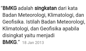 Maybe you would like to learn more about one of these? Apa Singkatan Dari Bmkg