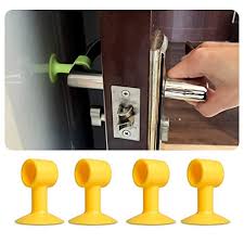 Maybe you would like to learn more about one of these? Pack Of 5 Door Stop Door Stopper Bumper Wall Protector For Door Handle Commercial Office Home Door Handle Stopper Easy Install Doorstop Door Bumper For Lever Handle Protect Walls Glass From Damage