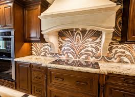 a creatively designed backsplash can
