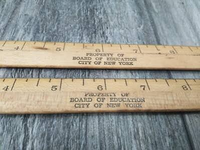 Vintage Wooden Rulers City of NY Property Board of Education (2PK BUNDLE) |  eBay