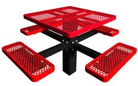 Much does a table cost. 46 Single Post Expanded Metal Square Table Outdoor School Furniture
