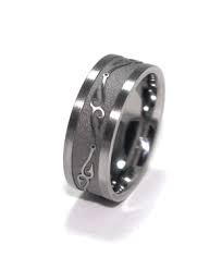 Men S Titanium Fish Hook Ring Titanium Wedding Rings Wedding Rings Mens Wedding Rings