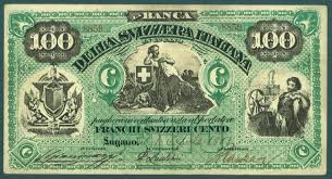 Pascal gantenbein anne bobillier andrej golob thomas a. Numisbids Varesi S R L Aurora Auction 1 Lot 97 Svizzera Banca Della Svizzera Italiana 100 Franchi Lugano 1883
