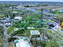 Adventureland Ia From The Air Rollercoasters