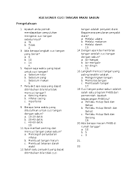 Soal latihan dikerjakan di rumah (boleh membuka buku), dikumpulkan selasa, 24 mei 2011. Contoh Kuesioner Penelitian Phbs Rumah Tangga Barisan Contoh